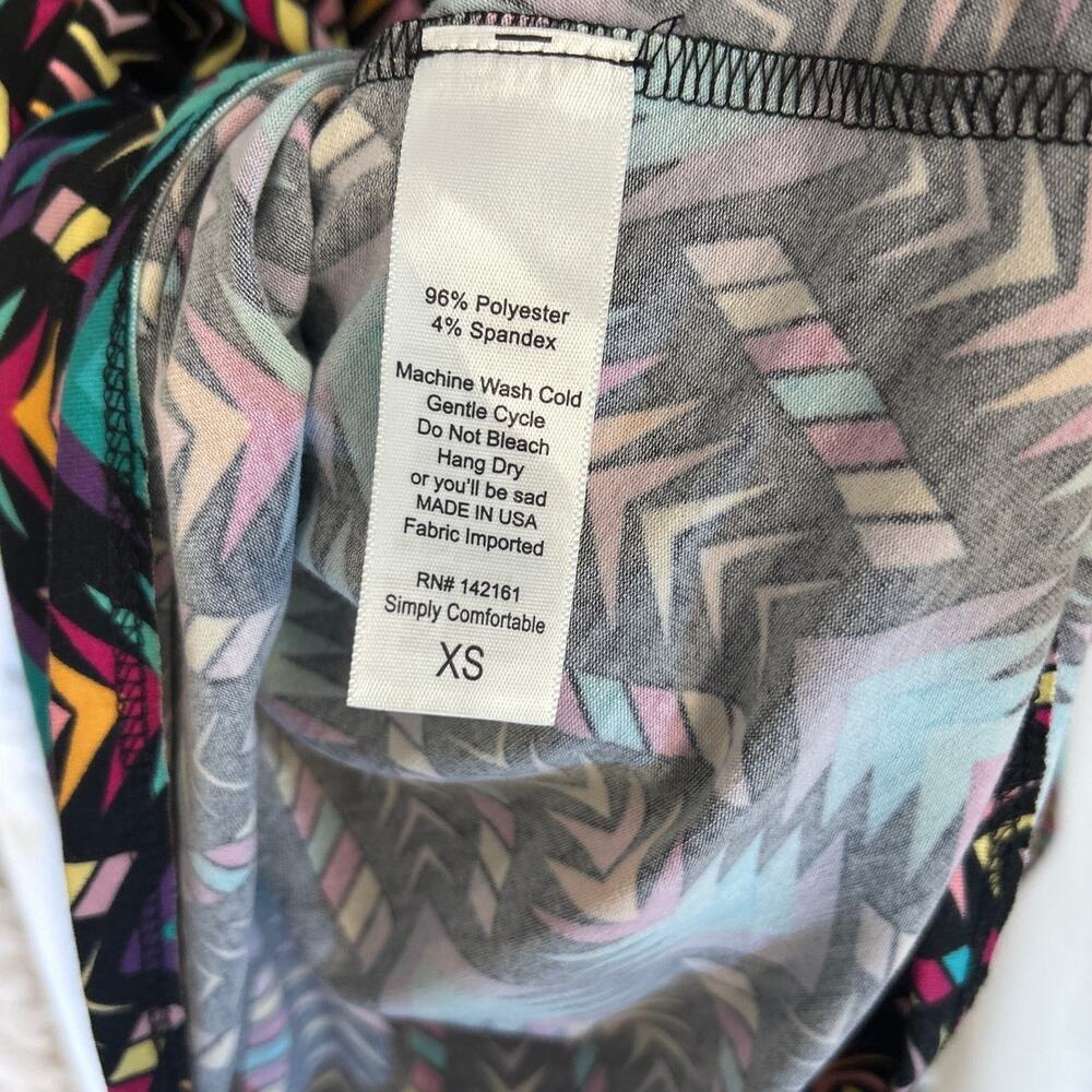 Lularoe Women's Size XS Multicolor Arrow Print A Line Flared Skirt #0148 - Picture 4 of 6
